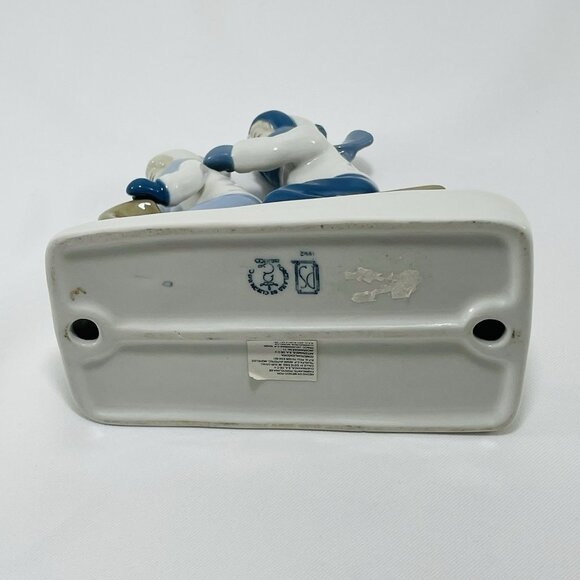 Vintage Paul Sebastian Children Sleigh Figurine Sledding Childhood Snow Winter - Picture 9 of 12